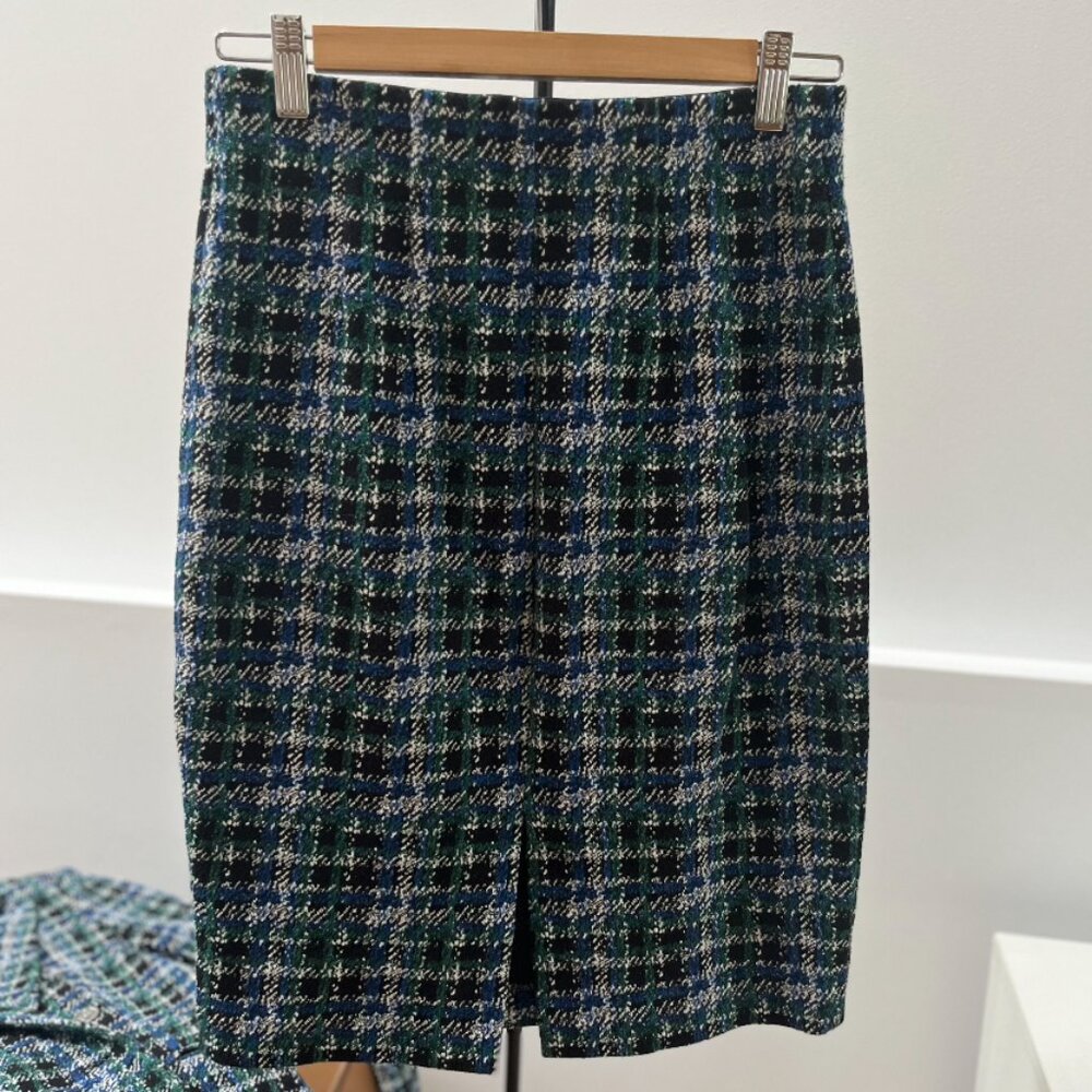 TRISTAN – Checkered Skirt, part of matching set – Stretch – Size S